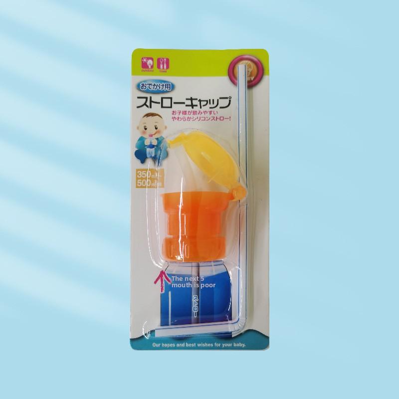 

Крышка для детской бутылки с водой, крышка для бутылки с водой, не проливающаяся, с трубочкой, безопасная крышка для питья с трубочкой для ребенка оранжевый