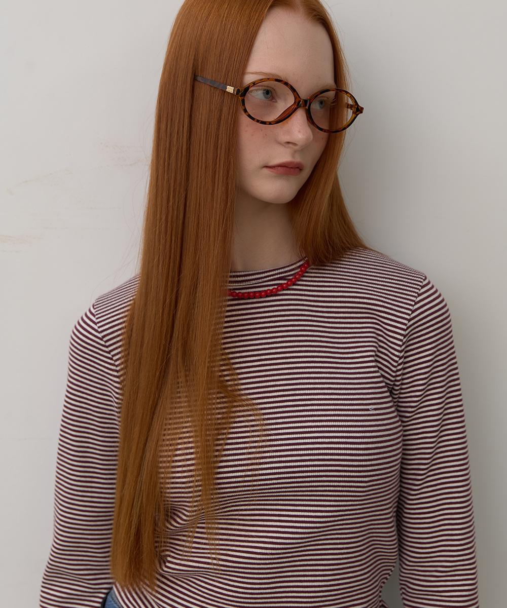 320 Showroom Noah Stitch Stripe Tee Red Red/Free