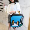 Teenager Backpack Student Cute Cartoon Large Capacity Waterproof Adjustable Strap Smooth Zipper Book School Bag Storage Unisex 2D Drawing Girls