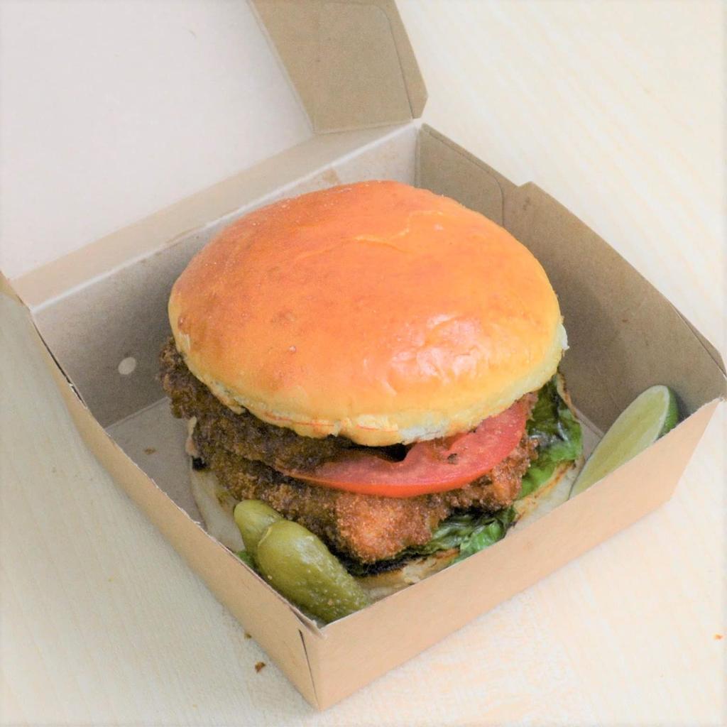 Takeout Containers, Kraft Paper Burger Boxes, Large Size, 50 Pieces. Stylish and Eco-friendly, Disposable.
