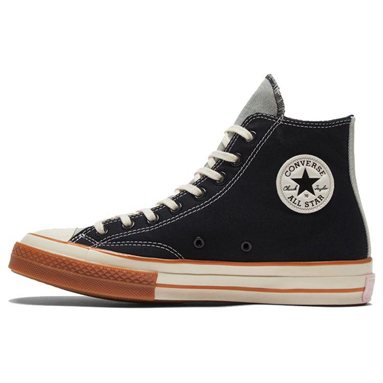 Converse 1970s Chuck Taylor All Star Comfortable Versatile High-Top Canvas Shoes Unisex Sneakers Black Brown 169843C