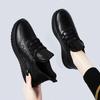 Black flat-soled soft-soled waterproof, oil-proof and non-slip, not tired of standing for a long time, shoes women's shoes, women's shoes