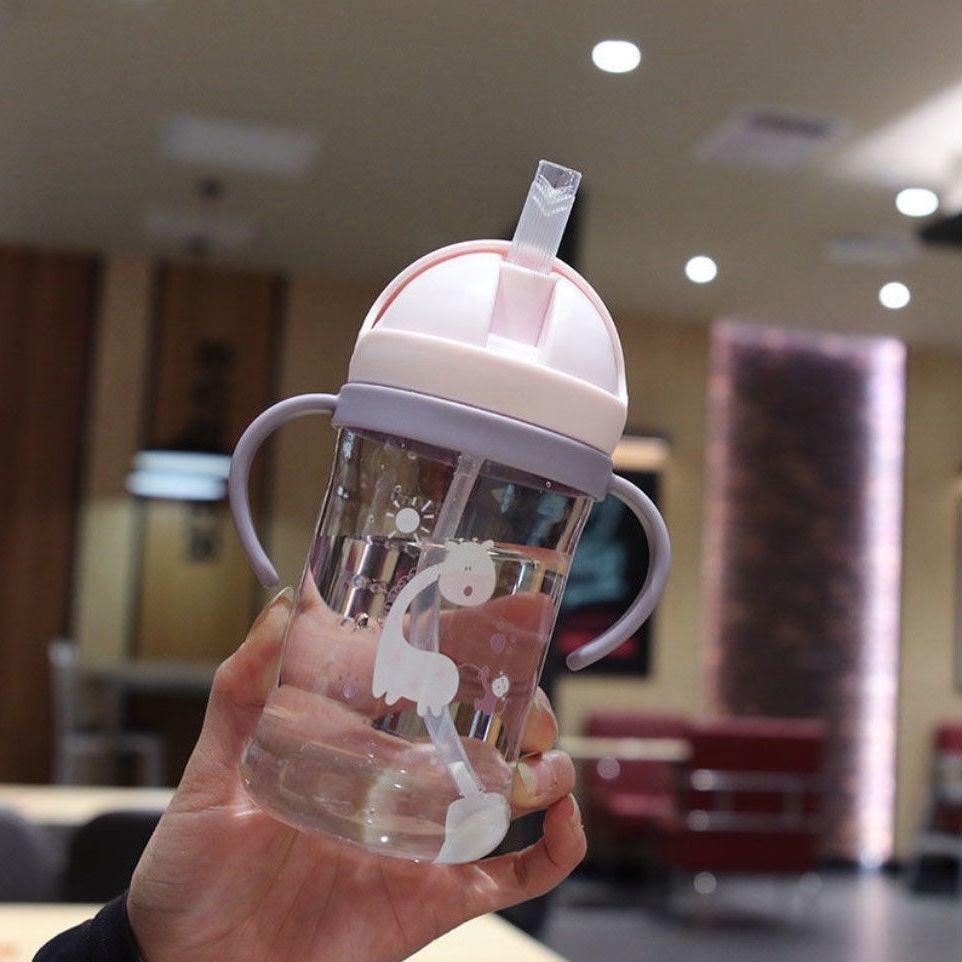 Anti-Choking Children's Straw Cup for Learning to Drink - Portable Plastic Water Cup for Kindergarten