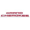 3D ABS Chrome Black Logo Grand Cherokee Emblem Letters Nameplate Car Door Badge Decal For Jeep Grand Cherokee Sticker Accessoies