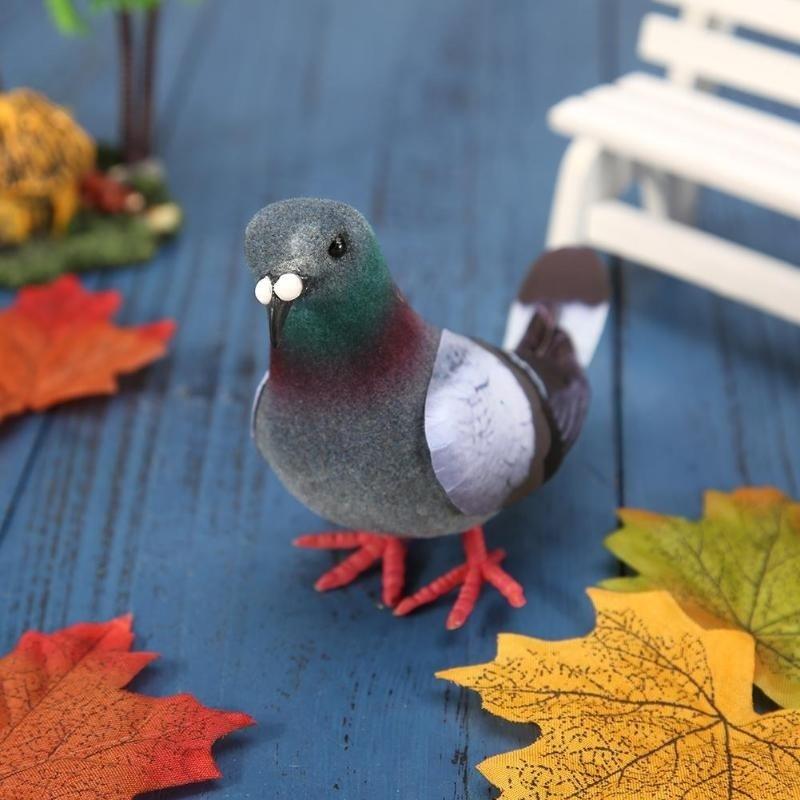 Simulation Foam Pigeon Model Fake Artificial Imitation Bird Animal Home Garden Ornament Miniature Decoration Home Decoration