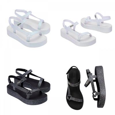 Melissa Sun Downtown Ii Platform Pantofi Jelly Mswcf2tsdp11