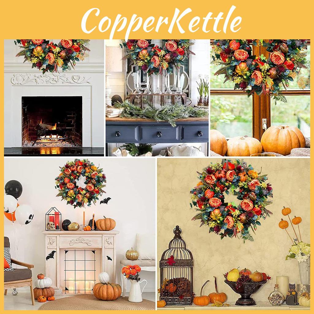 Plastic Wall Front Door Home Decoration Wreath For Christmas And Thanksgiving