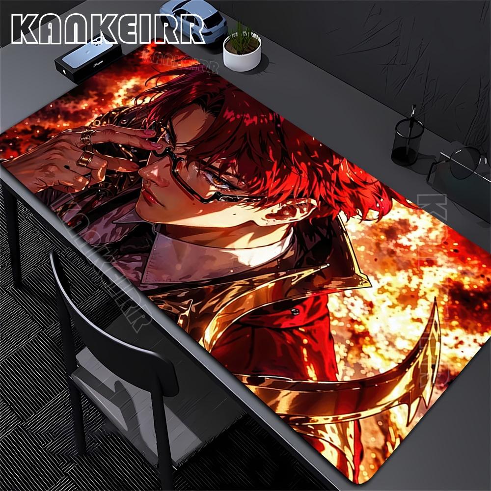 Xxl Anime Mouse Pad Large Gaming Accessories Fullmetal Alchemist Mousepad Custom Home Keyboard Pads Office Pc Gamer Cabinet Mat