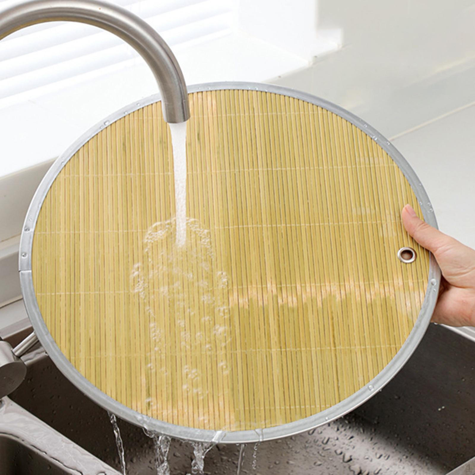 

Поднос для пельменей, бамбуковый держатель для сервировки, круглая занавеска для еды 43cm