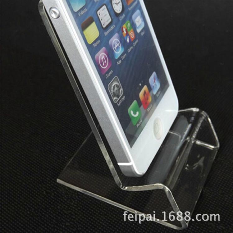 Universal Transparent Acrylic Mobile Phone Stand for Desk