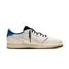 Travis Scott x Jordan Air Jordan 1 Spolupráce Tlumení, Odolné proti opotřebení Nízké Vintage Basketbalové boty Unisex DZ4137-700(Tým723-)