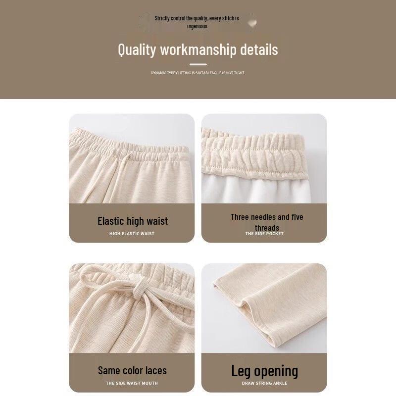 Langsha Women's Winter Sherpa Lined High-Waist Wide-Leg Pants