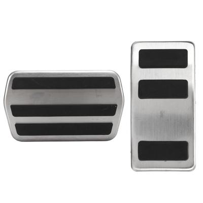 Gaspedal Bremspedal Set Rutschfeste Fußpedale Edelstahl Ersatz für Ford Mustang Mach?UND