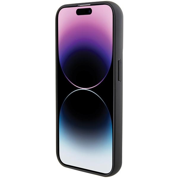 Karl Lagerfeld Klhcp14Lgsachpk Iphone 14 Pro 6.1 Czarny/Black Hardcase Gripstand Saffiano Choupette Pins