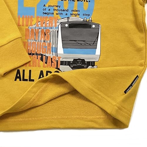 Kiejun Kids' JR Line Train Sweatshirt, Keihin-Tohoku Line, E233, JR East, Railroad Crossing Design, Long Sleeve, Boys, Size 100-130cm, K661 (Size 110,