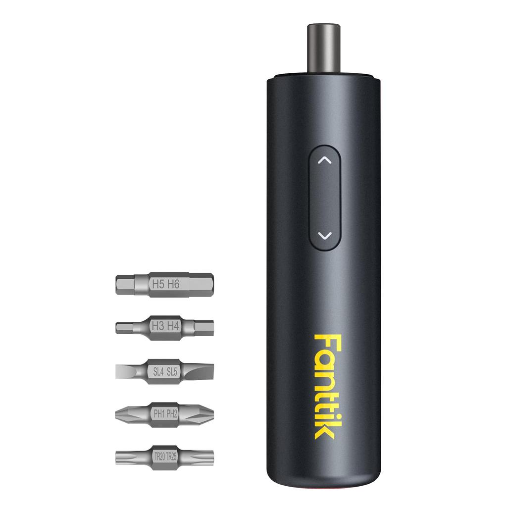 Fanttik NEX S1 Capsule Electric S2 Alloy Steel 5 USB LED Easy Operation for Furniture Appliance for Home DIY Screwdriver, Compact, Handheld,