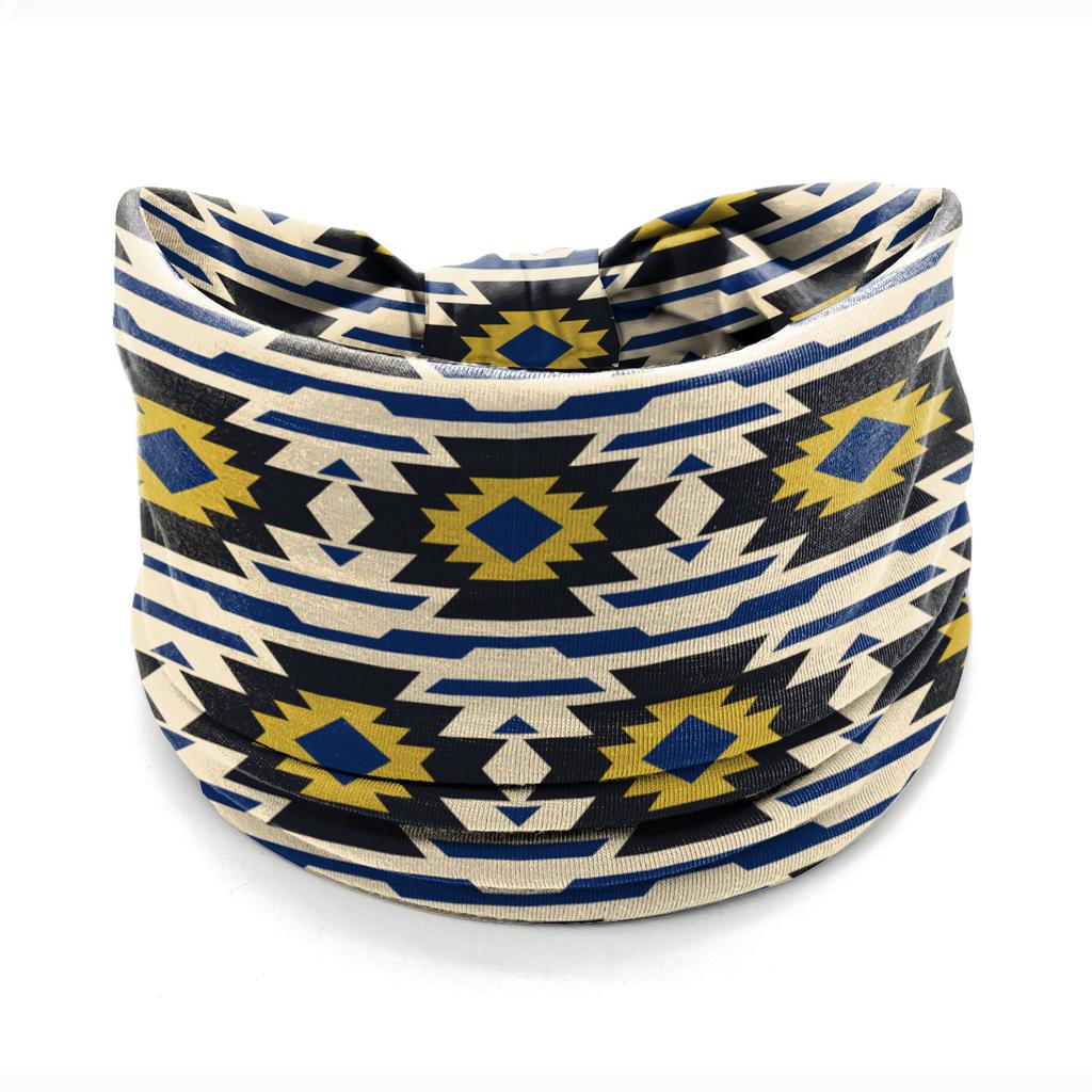 European American Women's Hair Band African Print Pattern Wide Edge Elastic Knot Sports Yoga Headband Women's Headwear Hair