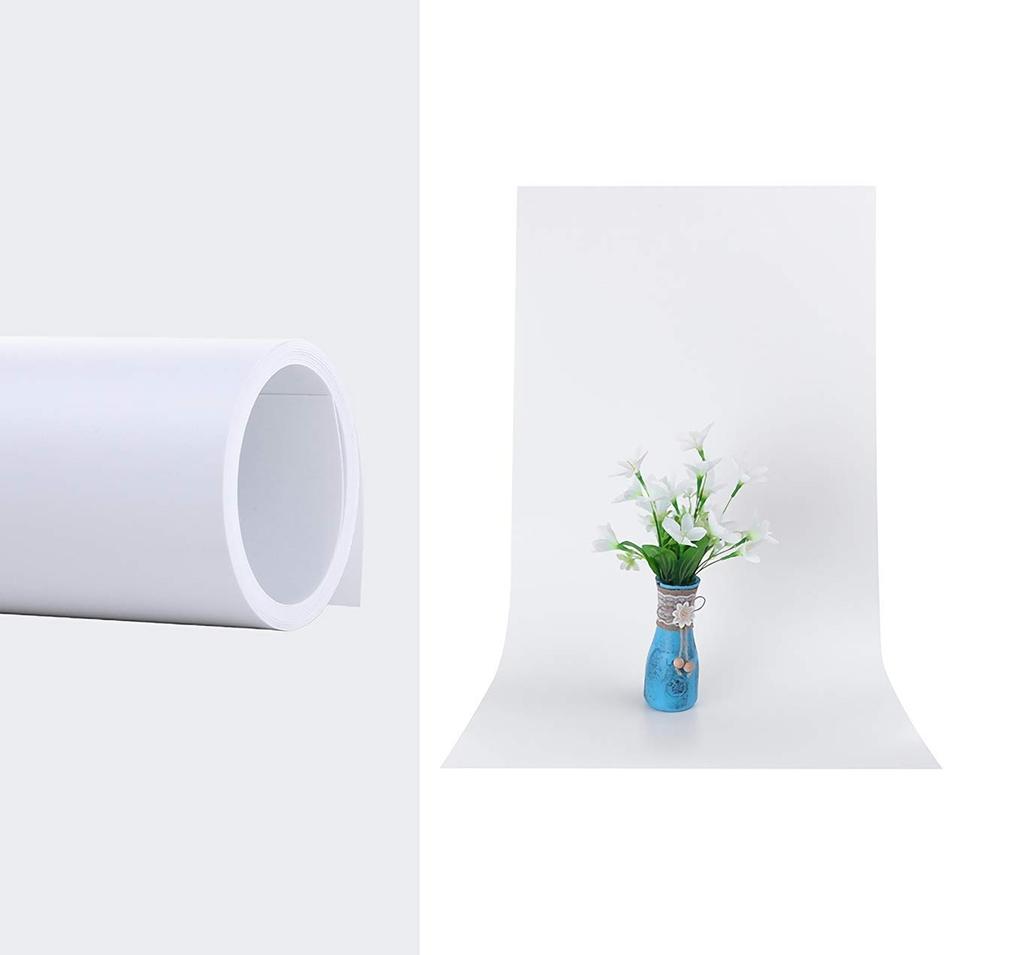 [SRrabbit] PVC Backdrop for Photography, Product Photography, Product Accessories, 70cm x 140cm (Matte White)