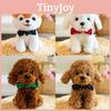 Inu Shiba Plush Toy With Green Bow Soft Stuffed Animal For Children Companion