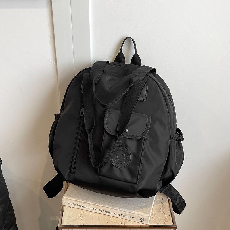 

Модная сумка через плечо. Женский многофункциональный рюкзак большой вместимости. Для путешествий в школу. Легкая дамская сумочка. one size fits all чёрный