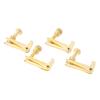 4 STÜCKE Geige Feinstimmer Goldfarbenes Metall Verschleißfest Saitenfeineinsteller für 4/4 3/4 Geige