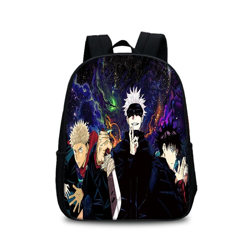 Jujutsu Kaisen Backpack With Polyester Material And Spacious Design For Students And Daily Use