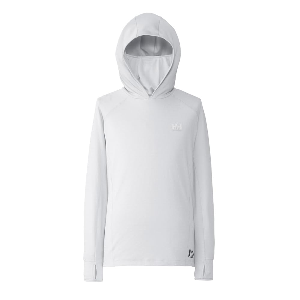Helly Hansen LIFA Tech Light Sunshade Hoodie, Unisex, Clear White, Size XS (HH32402)