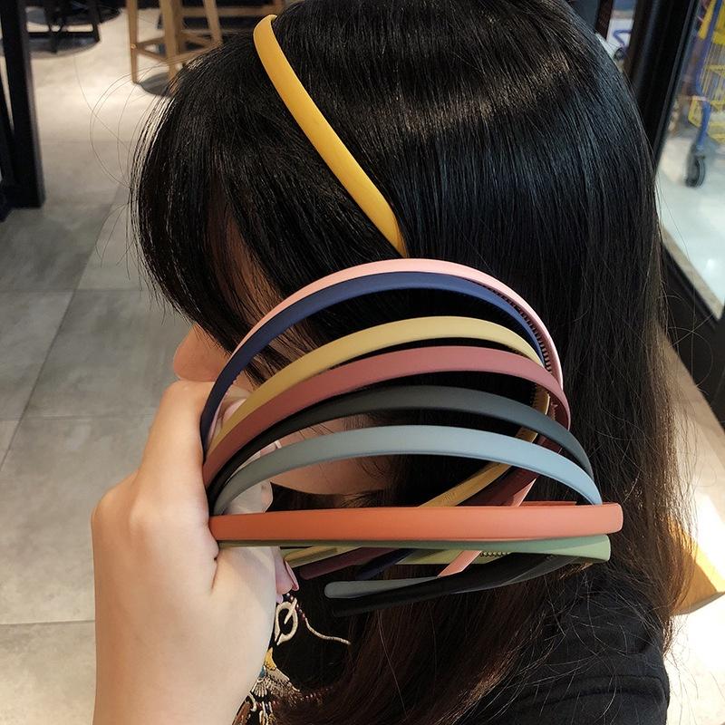 Korean Style Fashion Colorful Acrylic Hairband Out Going Wash Face Fixed hairstyle Headband Cute Women's Hair Accessories