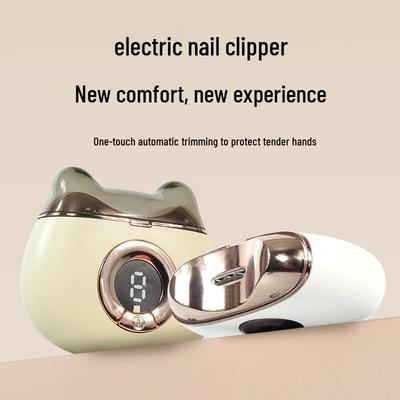 Elektrische Automatische Nagelschere mit Anti-Quetsch-Design und Schmutzauffangbehälter, Sicher für Ältere und Kinder