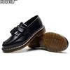 Leather A fringed couple model men and women couple model low-top Martin shoes British