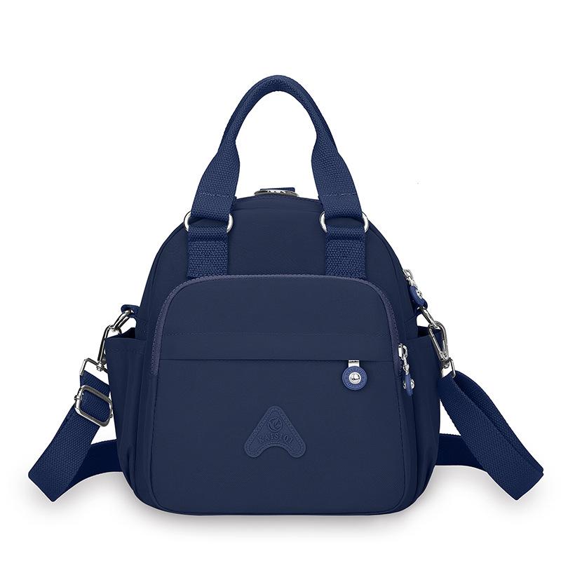 

Women s Backpack Multi-Functional Shoulder Crossbody Bag Water-Repellent Nylon Handbag темно-синий