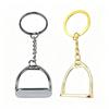 Porte-clés Étriers de Cheval Équestre Animal Mignon Décoration Thème Animal 1 Pièce Léger pour Pendentif de Sac à Dos Usage Quotidien