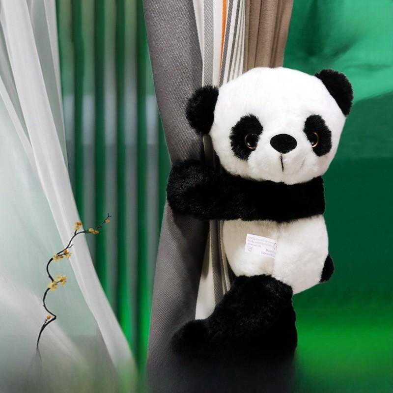 Plush Panda Window Curtain Tieback Decorative Hanging For Bedroom Decoration