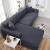 Solide Sofabezüge für Wohnzimmer, Elastischer Relaxsessel, L-Form, 1-, 2-, 3-Sitzer, Couch-Überwurf, Möbel-Schutzbezug