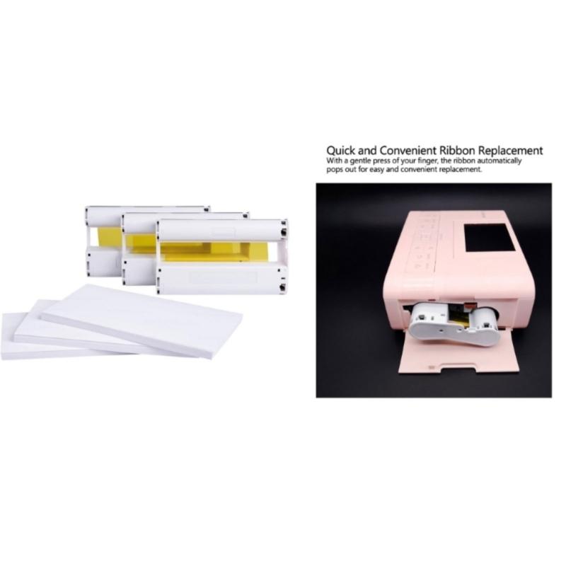High Capacity 108 Sheets Photo Paper And 3Pcs Ink Cartridges For CP1300 CP1200 CP1000 CP910 Printers Easy Installation