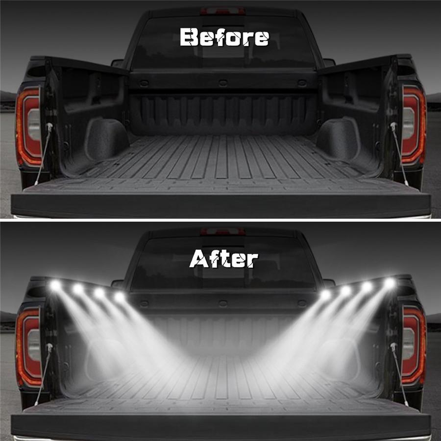 Universal 8Pc 48Led Led Rock Lights Under Body Led Lighting Truck Bed Cargo Lights  Atmosphere Light Rgb Rf Remote Control Waterproof