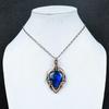 Labradorite Pendant, Handmade Gemstone 999 Copper Wire Wrapped  Antique Jewelry, For Gift Silver Jewelry