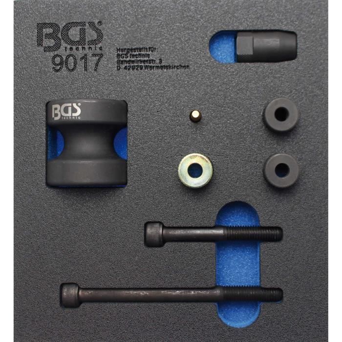 Kit de démontage d'injecteurs - BGS - 1-6 - Poids net: 990 g - 6 tiroirs