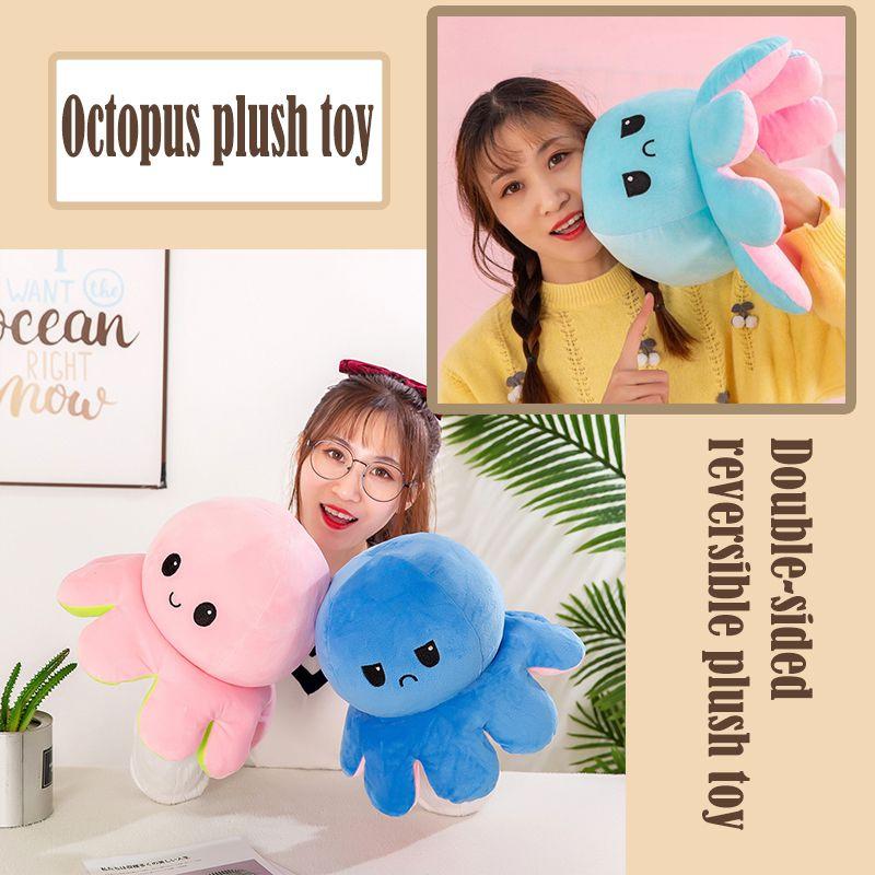 Flip Plush Doublesided Toy Marine Life Stuffed Animals Doll