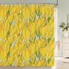 Watercolor Flowers Floral Shower Curtains Pastoral Spring Greenery Plants Home Decor for Bathroom Polyester Fabric Bath Curtain