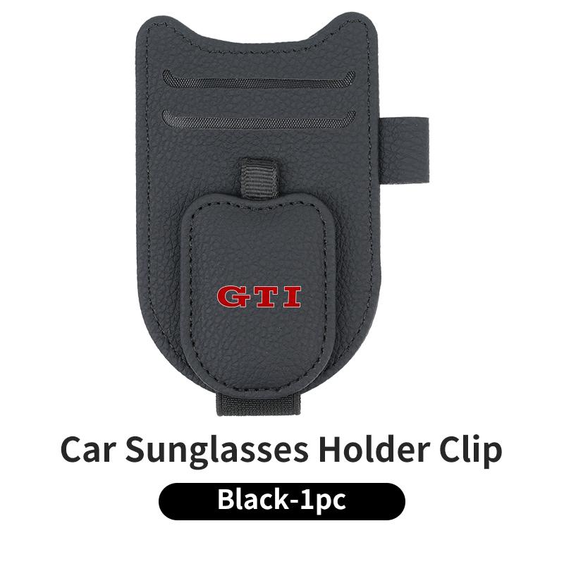 Car Sunglasses Holder Leather Sun Visor Glasses Clip Key For Volkswagen VW Polo Golf 6 7 8 Jetta Passat Tiguan Touran T-ROC GTI Zl1