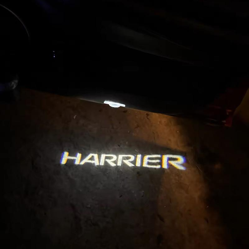 2PCS For Toyota HARRIER XU30 XU60 XU80 ACU30 80 2003-2024 Car YULXRU5 Logo Wireless Courtesy Car Door Projector LED Courtesy Lamp