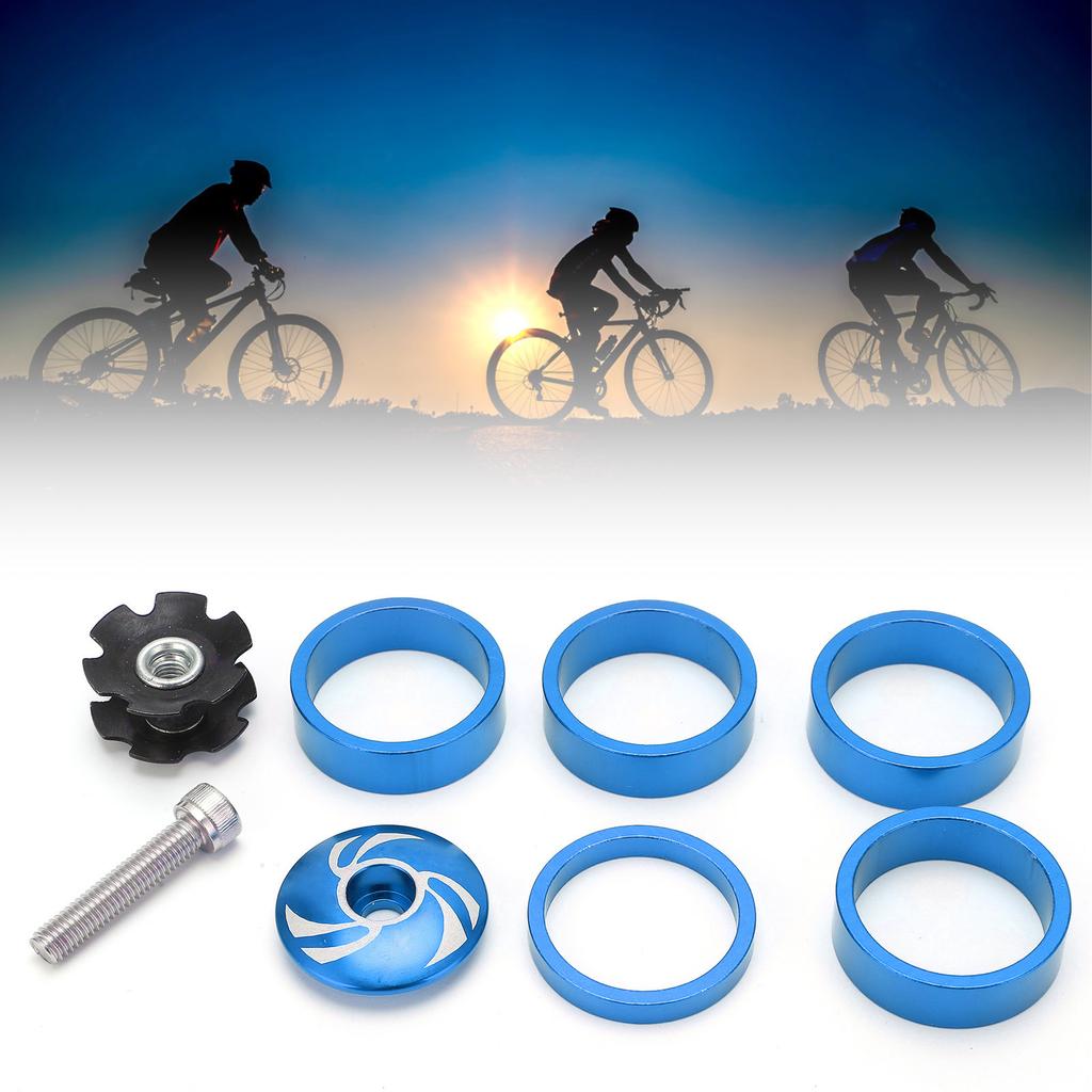Fahrrad Steuersatz Gabel Oberteil und Ahead-Kralle mit Aluminium-Schraubensatz für Fixed Gear 5410T Set