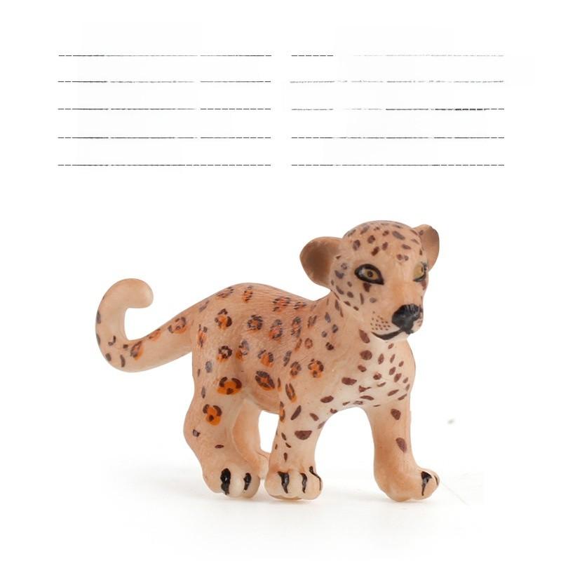 Action Tiger Lion Figure Cartoon Model Toy Decoration Children Ornament Gifts