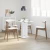 vidaXL Bistrotisch Weiß 60x60x75 cm Holzwerkstoff