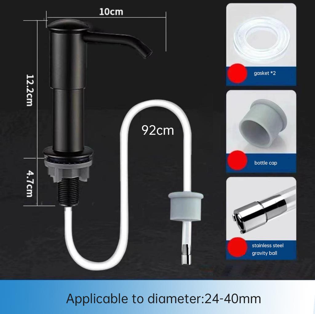 Küchenspüle Flüssigseifenspender Pumpe Flüssigseife Spülenmontage Handdruck Seifenspender