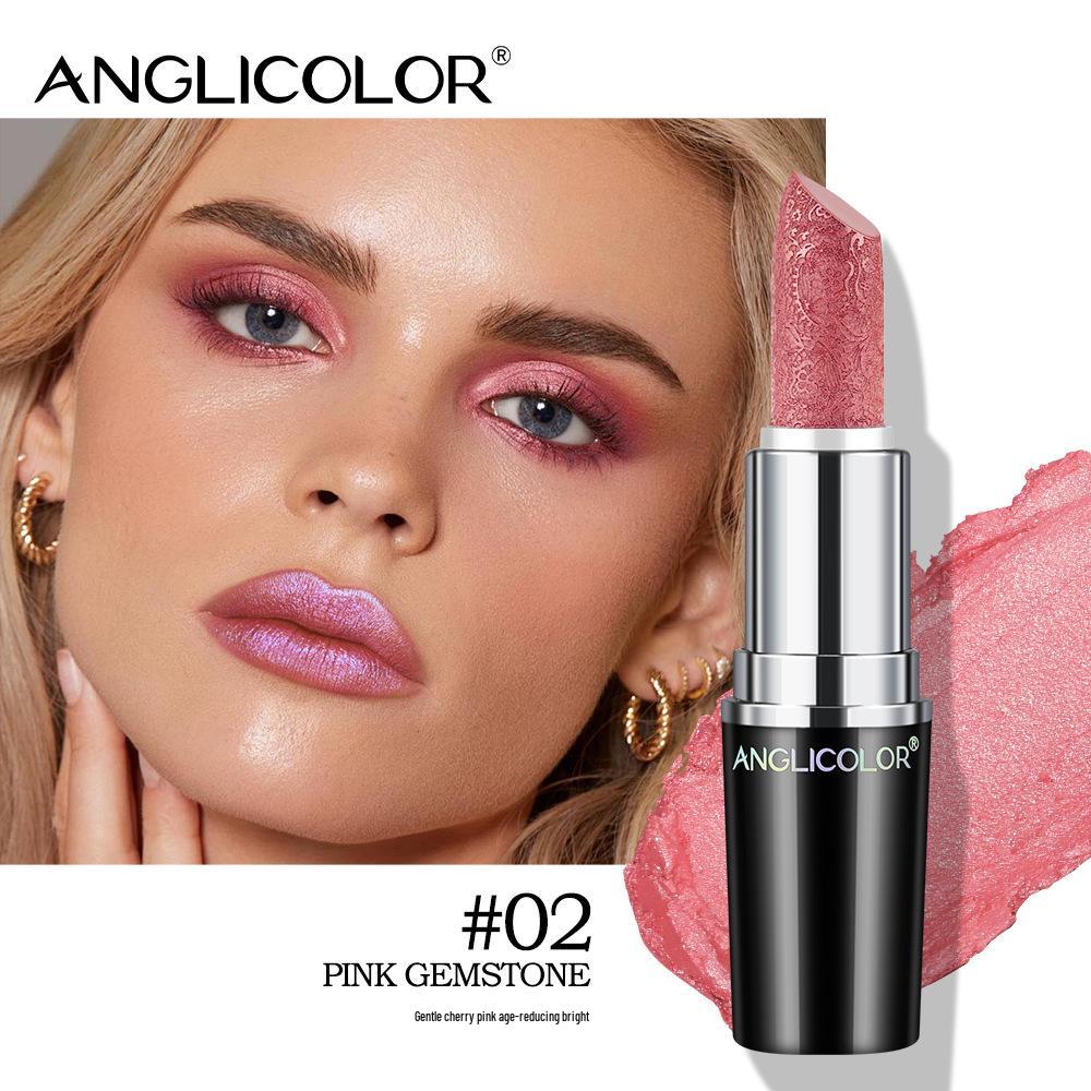 Non-Fading Hydrating Pearl Shimmer Lipstick with Long-Lasting Moisturizing Balm.