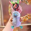 Kawaii Plush Bird Keyring Spit Bubble Backpack Pendant Cute Egg Laying Keychain  Birthday Gift
