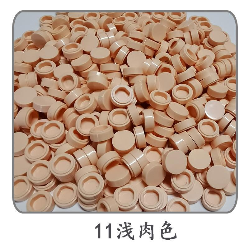 1000 stuks/partij Tegel 1x1 Rond 98138 Speciaal Blok Bouwsteen Kleine Deeltjes Stenen Onderdelen Compatibel met 98138 LOGO Speelgoed