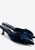 Escarpins pour femme Wittchen avec nœud, Bleu marine, Matière textile bleu marine